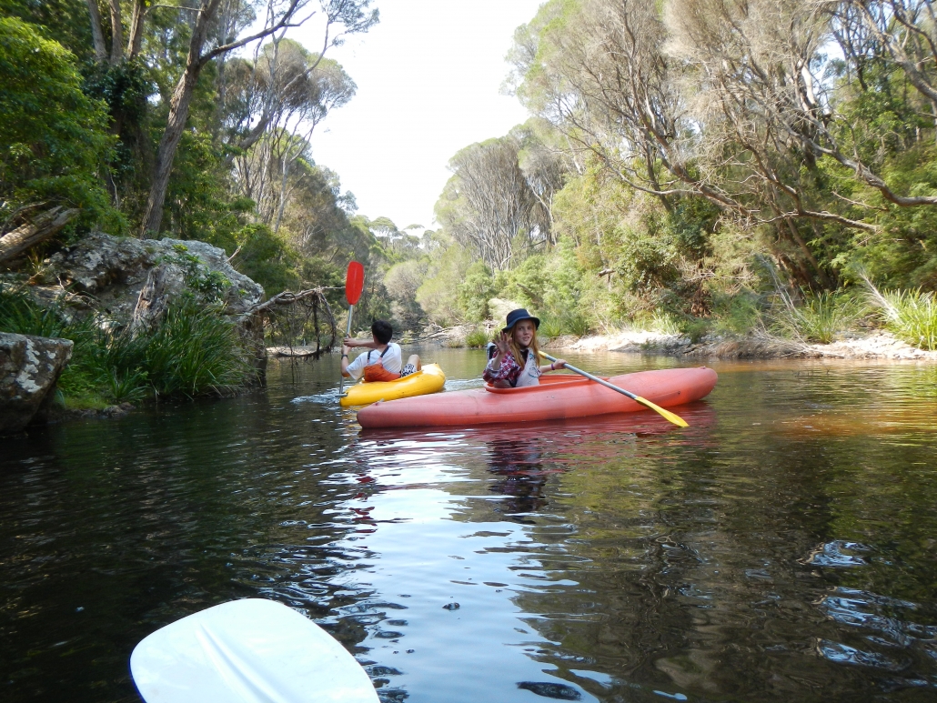 Kayaking on Bournda Lagoon