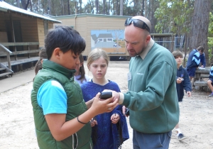 Learning to use the GPS- Numeracy & Geocaching