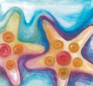 artwork of starfish